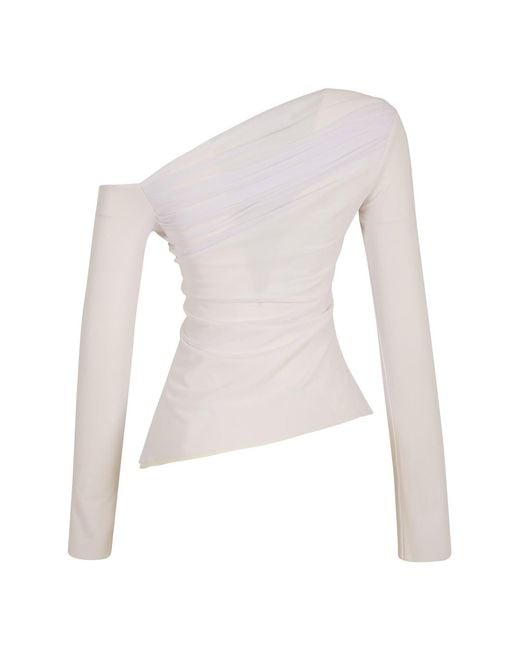 Growny White Caprina Blouse
