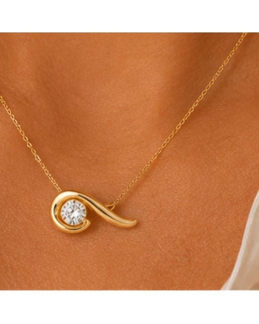 Lily Flo Jewellery Metallic It Didnt End There Necklace Diamond Necklace