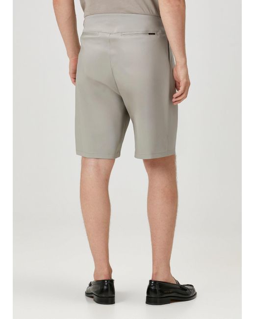 Pcfg Gray Neutrals Cotton Woven Short With Zip for men
