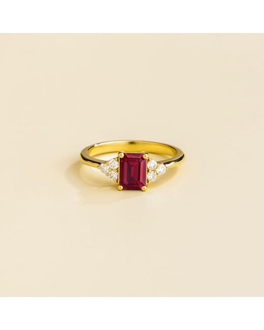 Juvetti Multicolor Chateau Ring Ruby & Diamonds