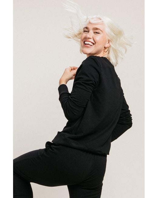Ocio Leisurewear Black Classic Softcore Crewneck