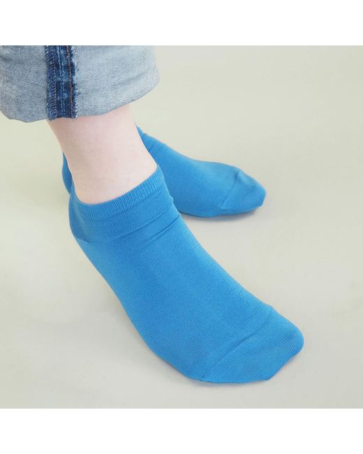Peper Harow - Made in England Blue Pin Stripe & Classic Trainer Socks Bundle for men