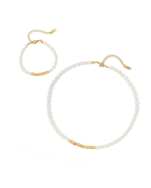 Mickey's Girl Metallic Lucky Pearls + Beaded Set