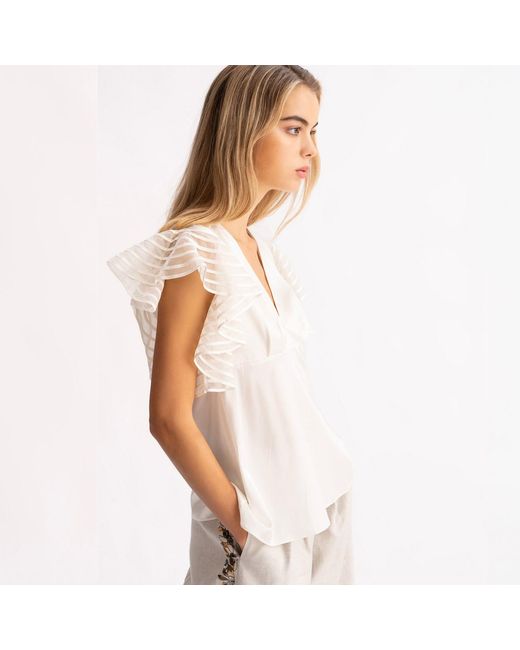 Emma Wallace White Fei Top