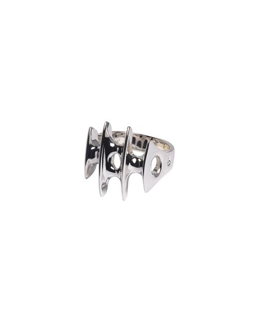 Luna Delphine White Blade Ring