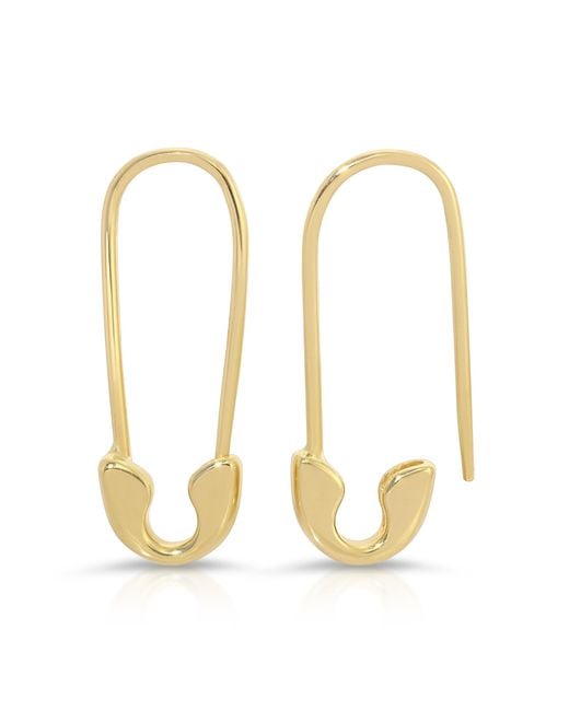 Maya Brenner Metallic Safety Pin Earring