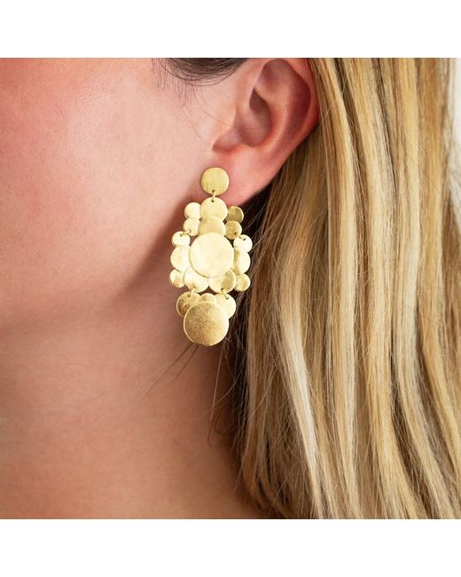 Marcia Moran Metallic Divya Chandelier Earrings