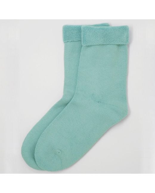 Peper Harow - Made in England Green Plain Bed Socks – for men