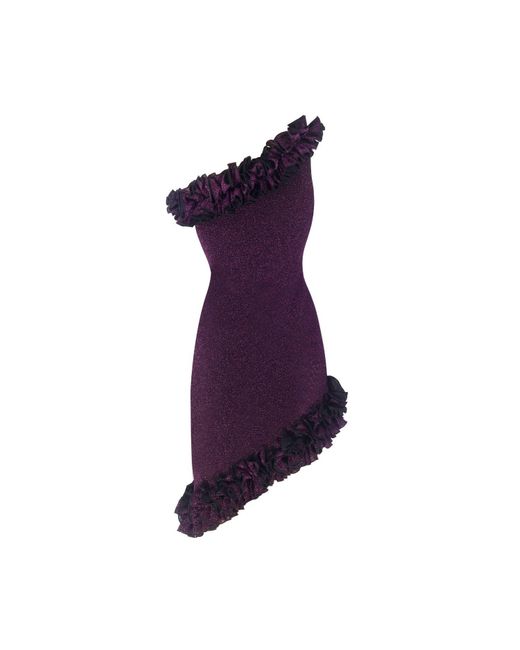 Nur Karaata Purple Florentina Sparkle Dress