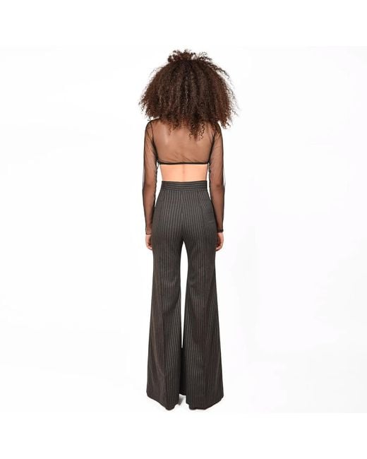 Ioana Ciolacu Black Double Crop Top