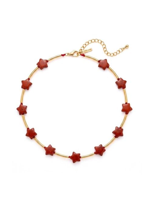 Jaredjamin Red Liberty Gemstone Necklace