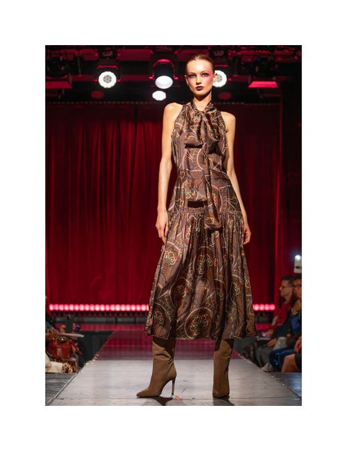 Beautiisoles by Robyn Shreiber Made in Italy Brown Neutrals Yara Comfortable Suede Tall High Heel Boot