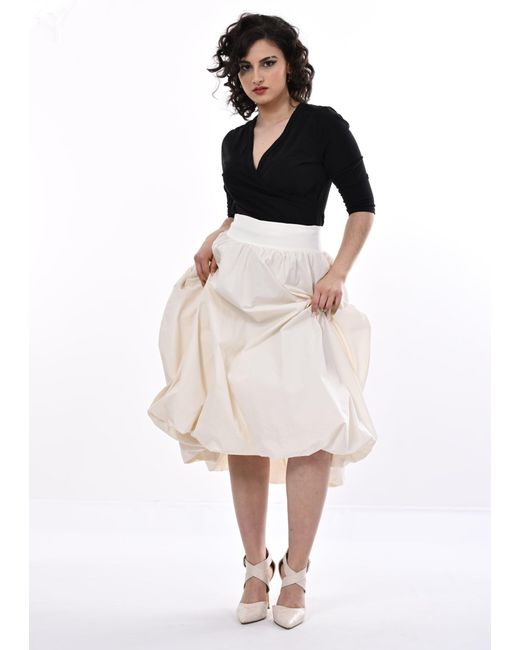 Frock Tales White Enoki Puffball Skirt