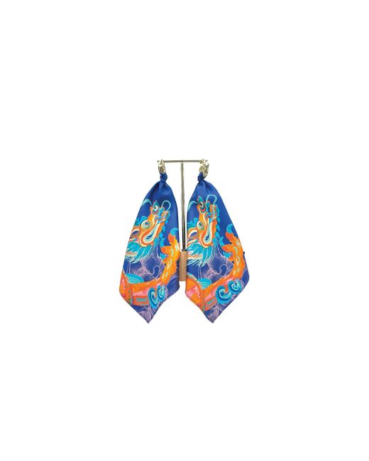 Suki Wang London Blue Set Of Two Blossom Into Power Statement Earring