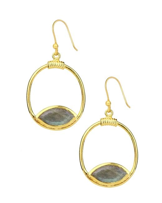 Saachi Metallic Pendant Drop Earring