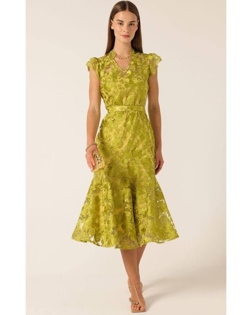 SACHA DRAKE Yellow Delphine Dress