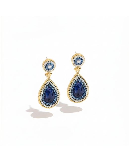Ornare the Label Blue Helen Earrings – Sapphire