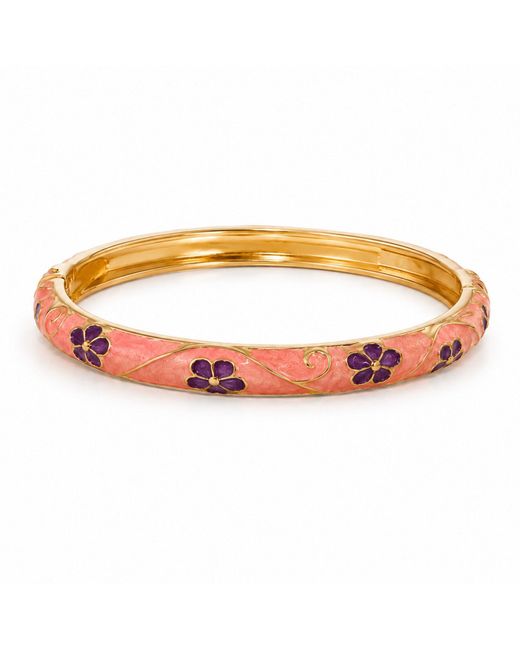 Nuvv Collection Orange Pastel Enamel Bangles