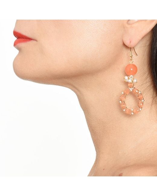Addicted Orange Iride Color Earrings