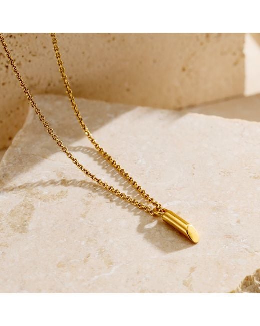 Posh Totty Designs Metallic Plated Mini Flow Bar Necklace