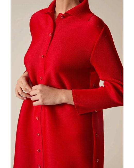 James Lakeland Red Shirt Dress