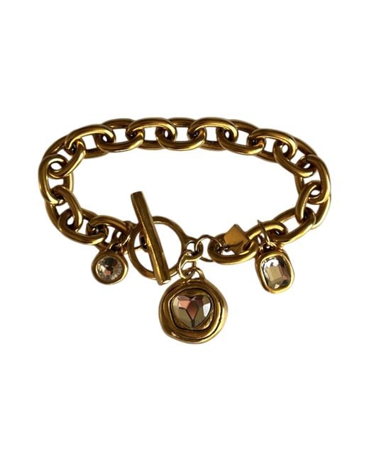 Sccollection Brown Daisy Rhinestone Bracelet