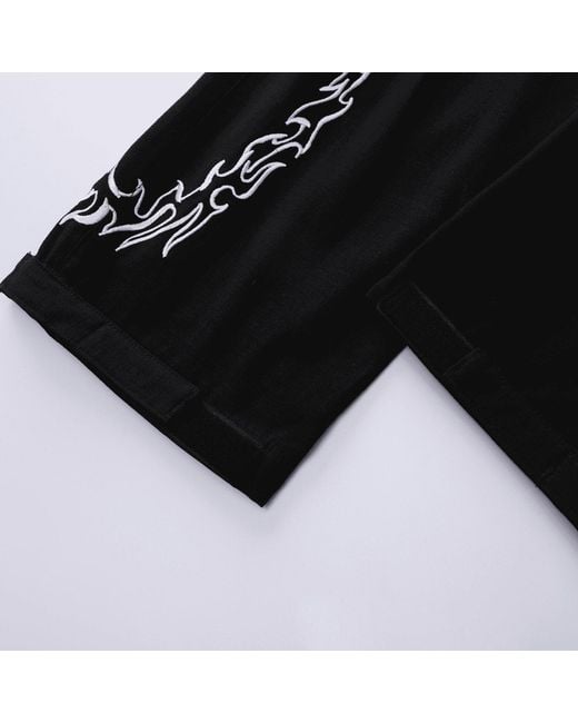 VERYRARE Black Ripstop Quote Pants for men