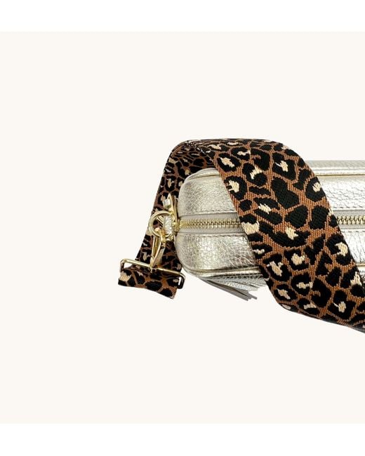 Apatchy London Black Tan Cheetah Strap