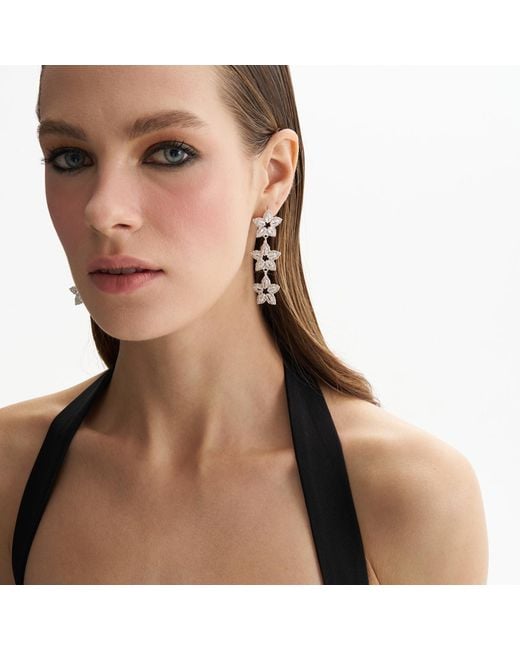 Maison De Gala White Luna Crystal Star Earring