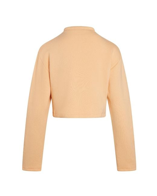 Modrn Studio Natural Neutrals Rose Ultra-Soft Cotton Crop Sweatshirt