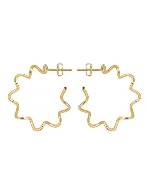 Shaded the Label Metallic Maeve Twisted Hoop Earrings