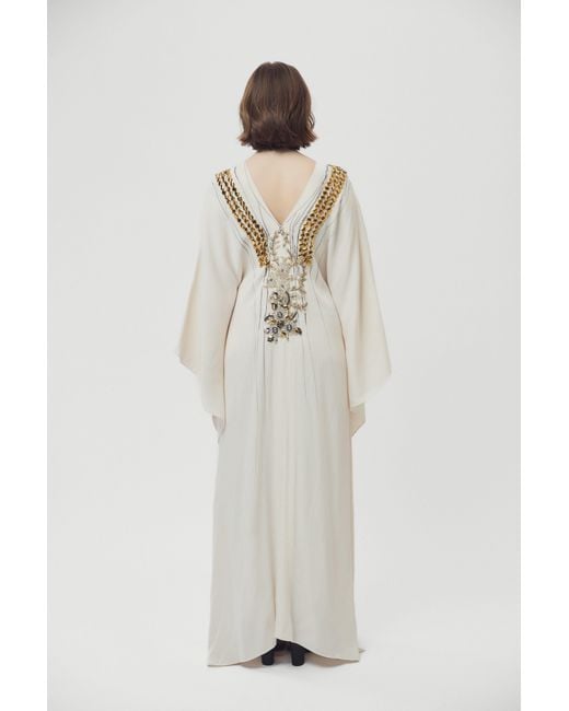Saniya Khan Natural Leaf Caftan