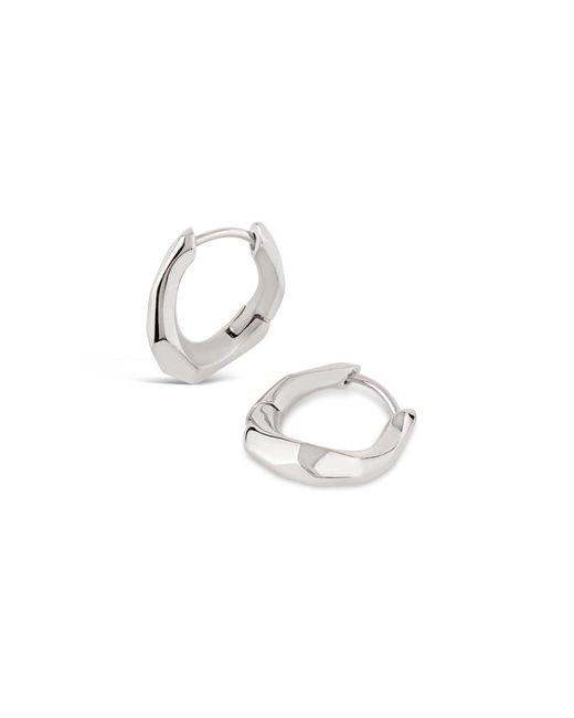 Dinny Hall Metallic Thalassa Chunky Huggie Hoops