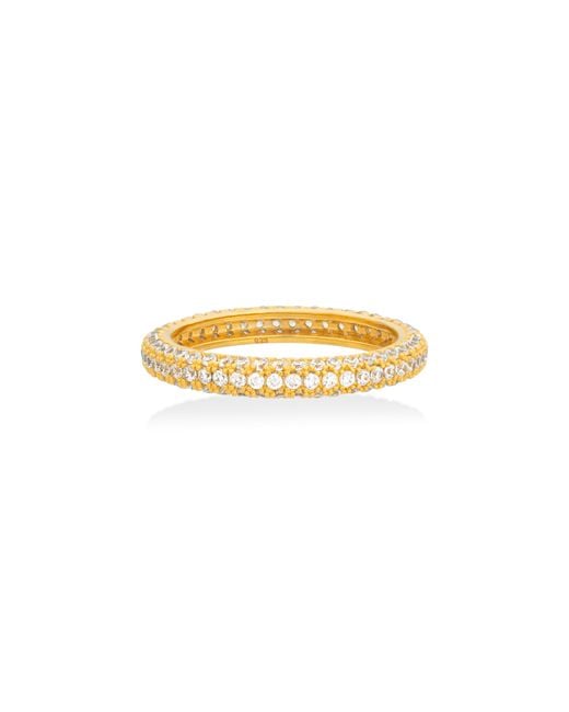 Shabella Nyc White Pave Thin Ring