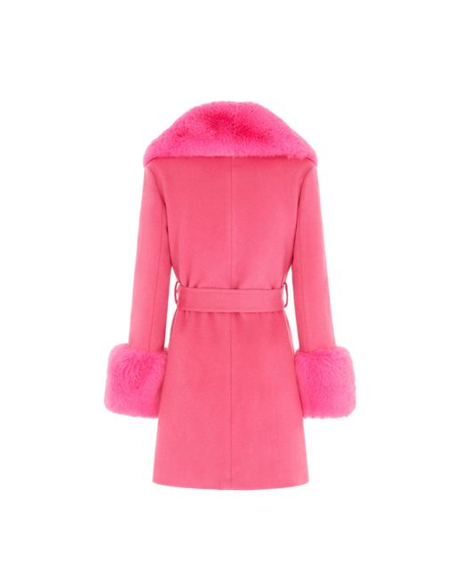 Hortons England Pink Buckingham Mini Cashemere Coat