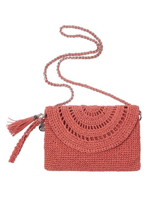 SJW BAGS LONDON Red Grace Hand Crochet Bag