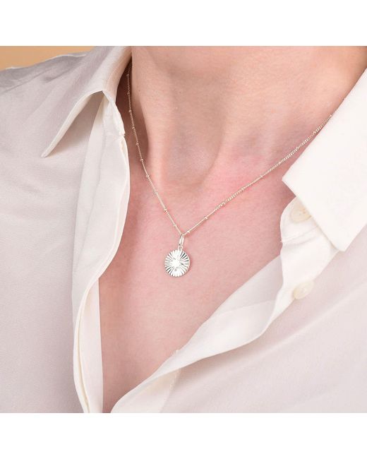 Nellou Jewellery Metallic Shining Star Necklace Sterling