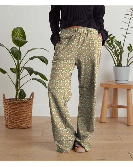 Known Supply Natural High Waisted Cotton Pants