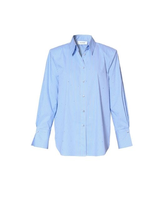 AGGI by HALEWSKI Blue Irma Light Oversized Shirt With Jest