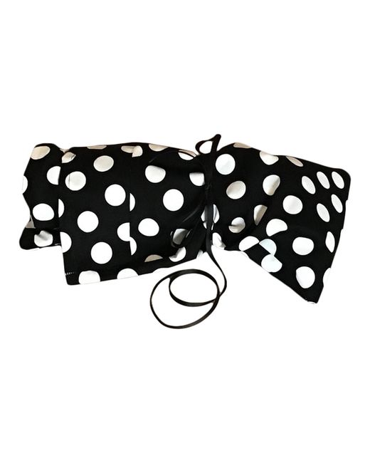 Romer Millinery Black Twisturban Turban With Dots