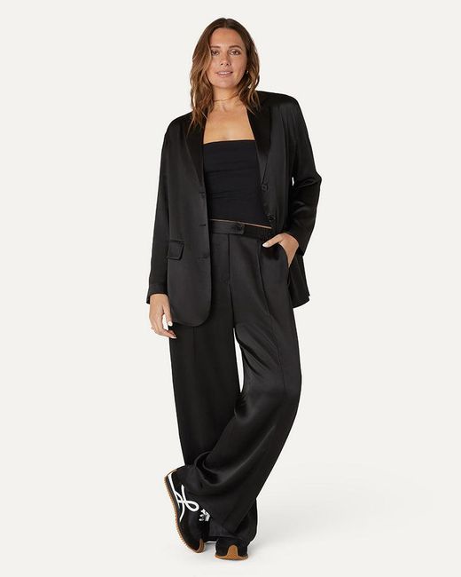 The Summer Edit Black Gigi Silk Jacket