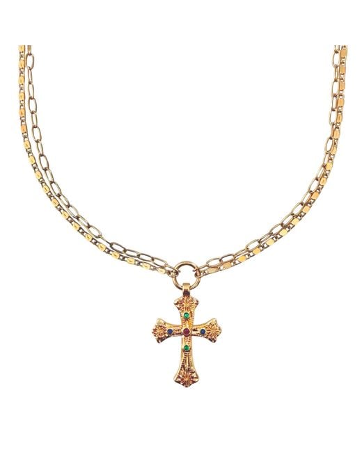 IN CAUDA VENENUM Metallic Ishani Necklace