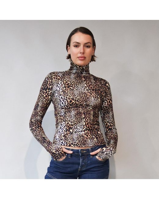Love and Nostalgia Black Sofia Stretch Turtle Neck