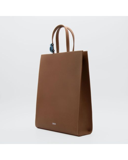 Absurde Brown Neutrals Big Stop Tote Bag