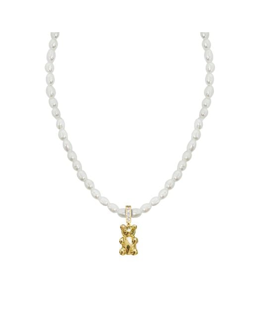 Adriana Pappas Designs Metallic Pearl & Gummy Choker