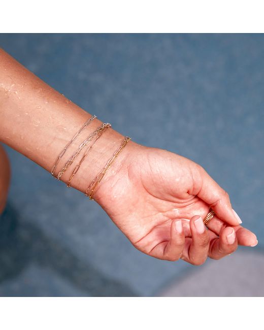 Maya Brenner Metallic Element Long Link Bracelet