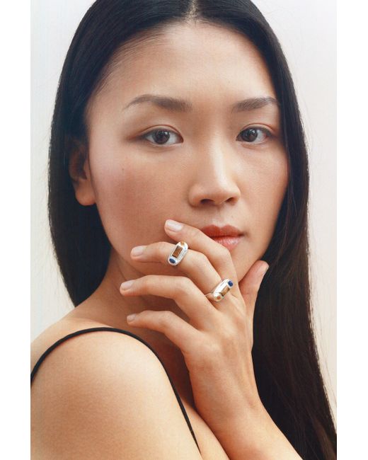 Gem Island Metallic Solis Ring