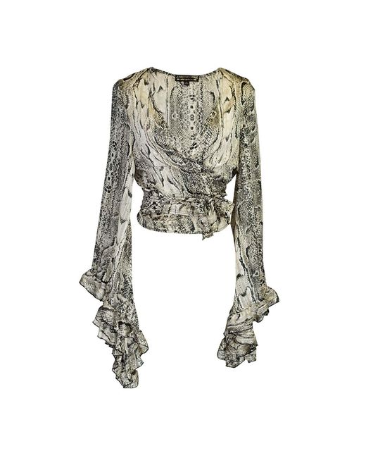 Jennafer Grace Green Boogie Muse Wrap Top