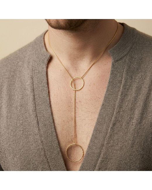 Jaredjamin White Lindy Y-Necklace for men