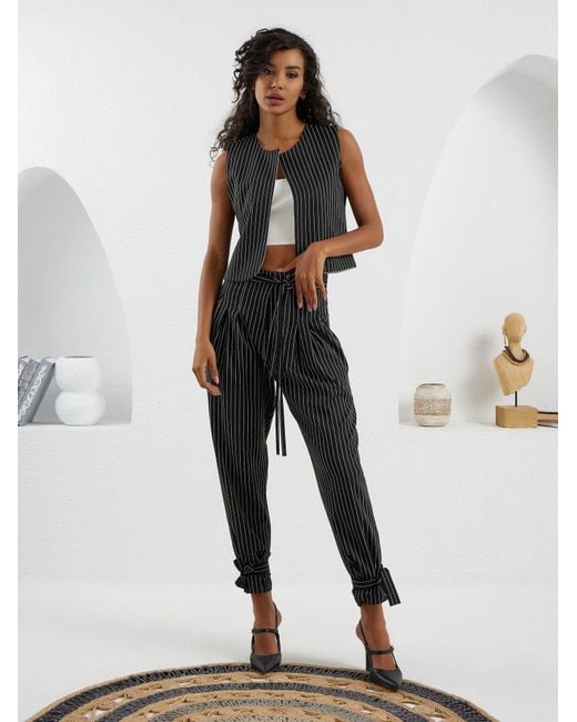 Lumina Eligma Black The Arabesque Pants Ensemble